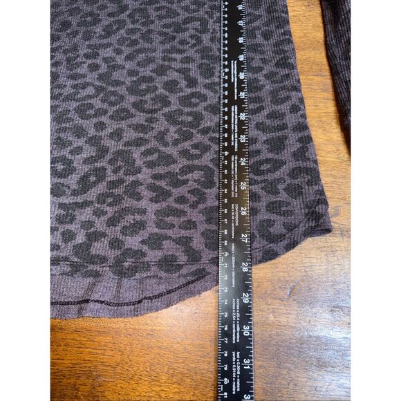 Free People Animal Leopard Printed Thermal Shirt - Picture 6 of 7